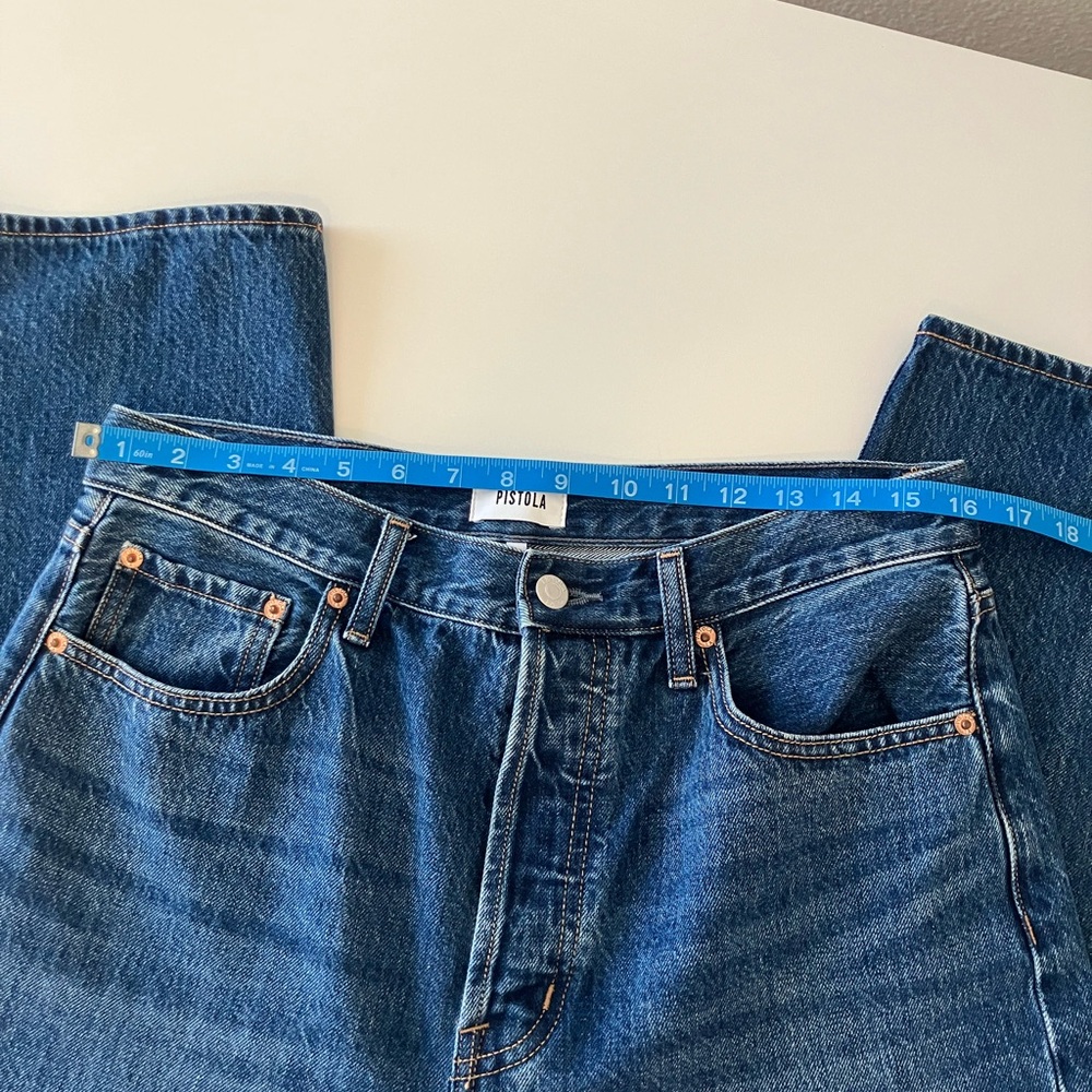 Pistola Cassie super high rise straight crop size 30 - Fairview wash - Picture 7 of 10